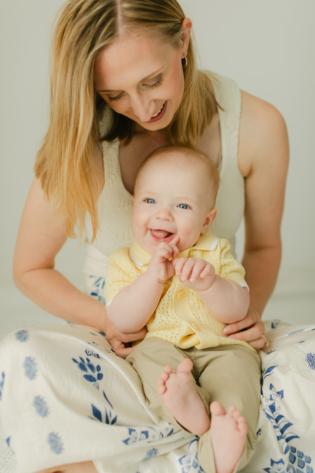 mom and 6 month old baby boy