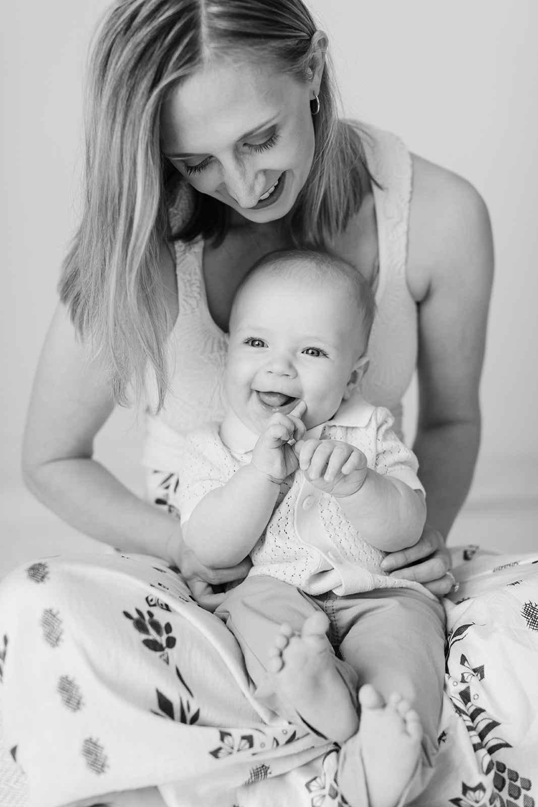 mom and 6 month old baby boy