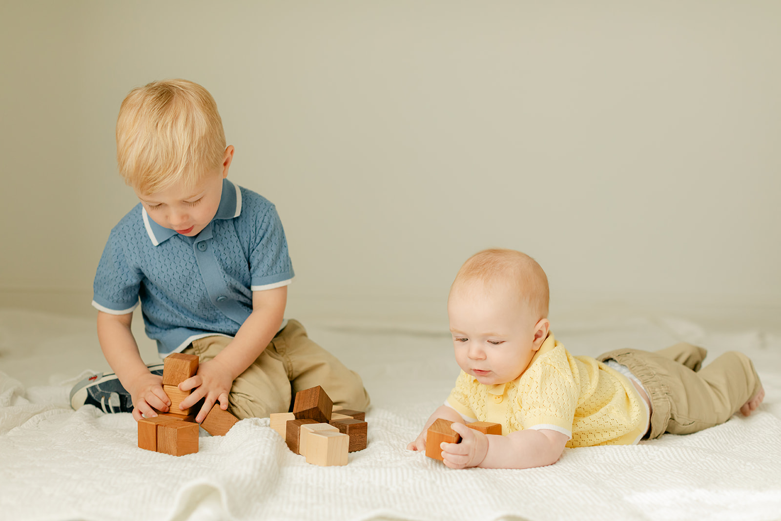 toddler and 6 month old baby boy