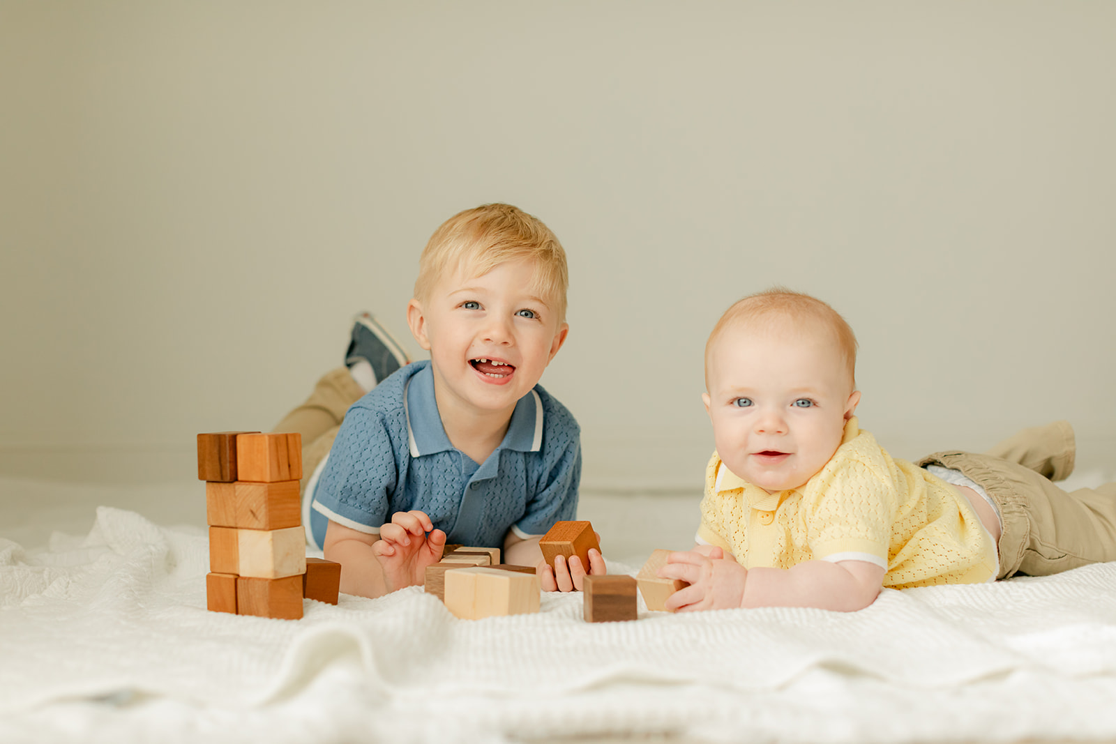 toddler and 6 month old baby boy