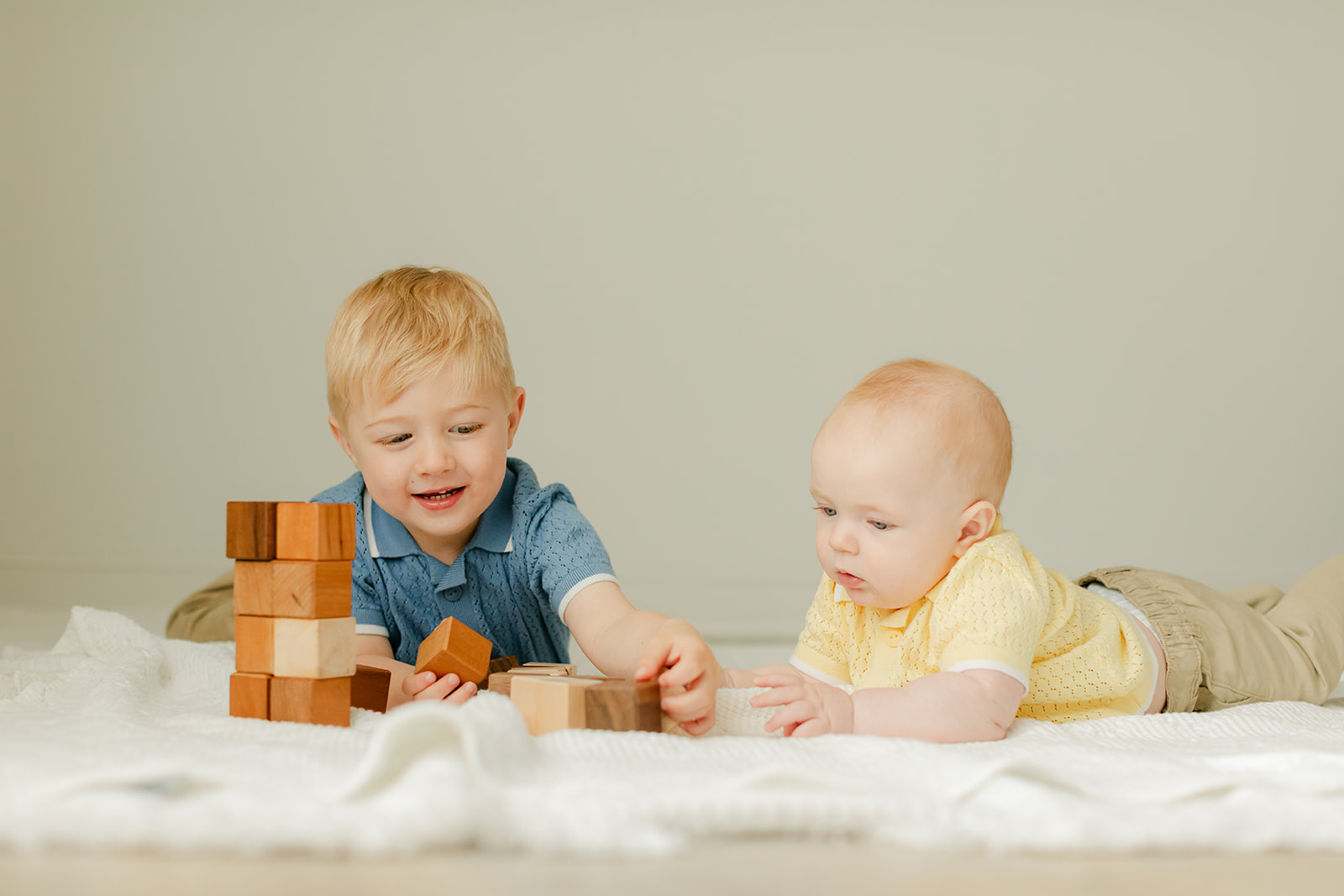 toddler and 6 month old baby boy