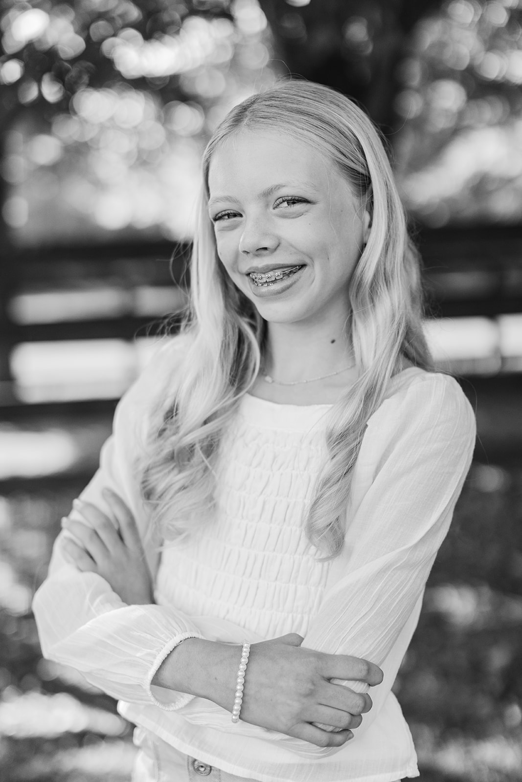 tween (teenager) girl outdoor portrait 