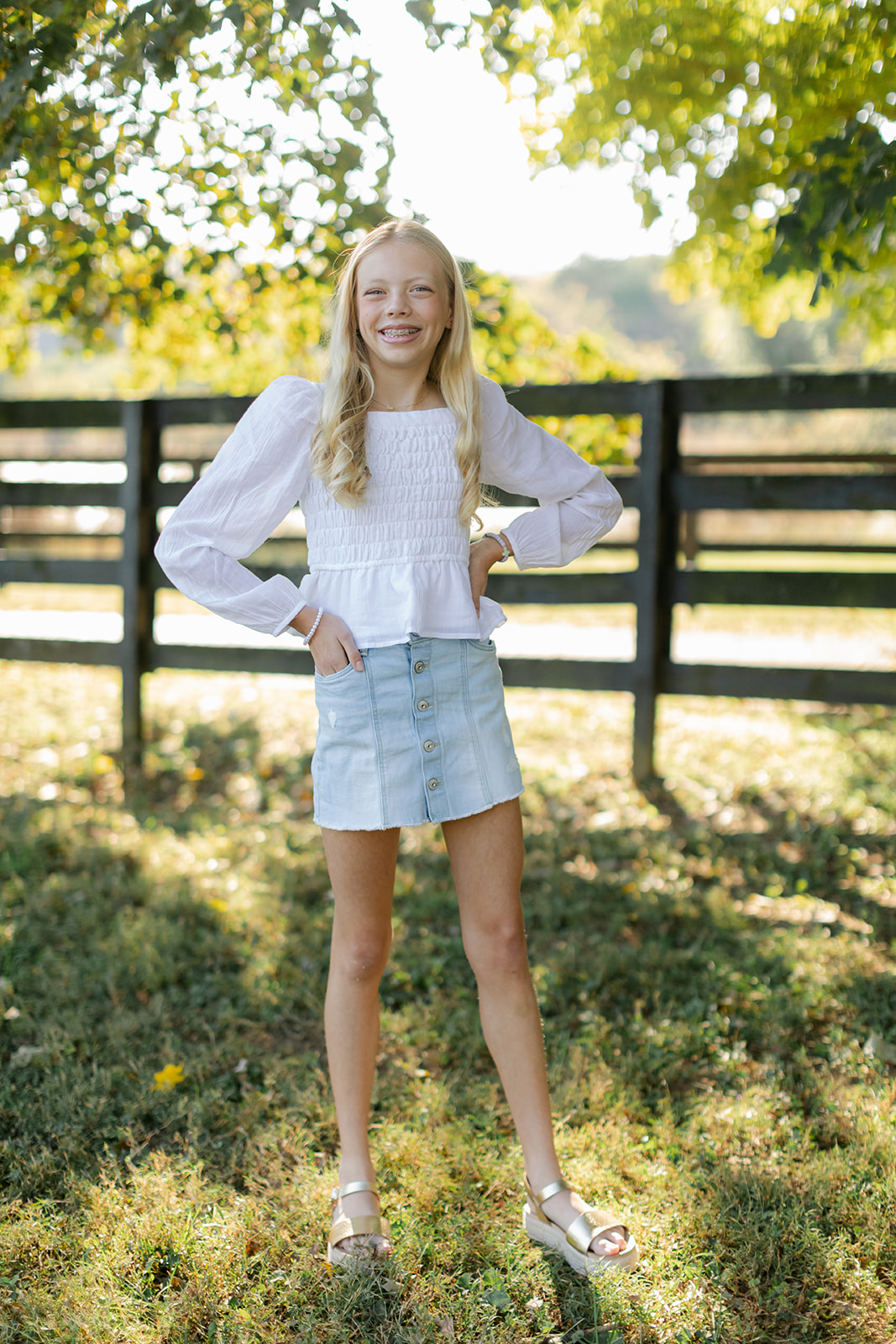 tween (teenager) girl outdoor portrait 