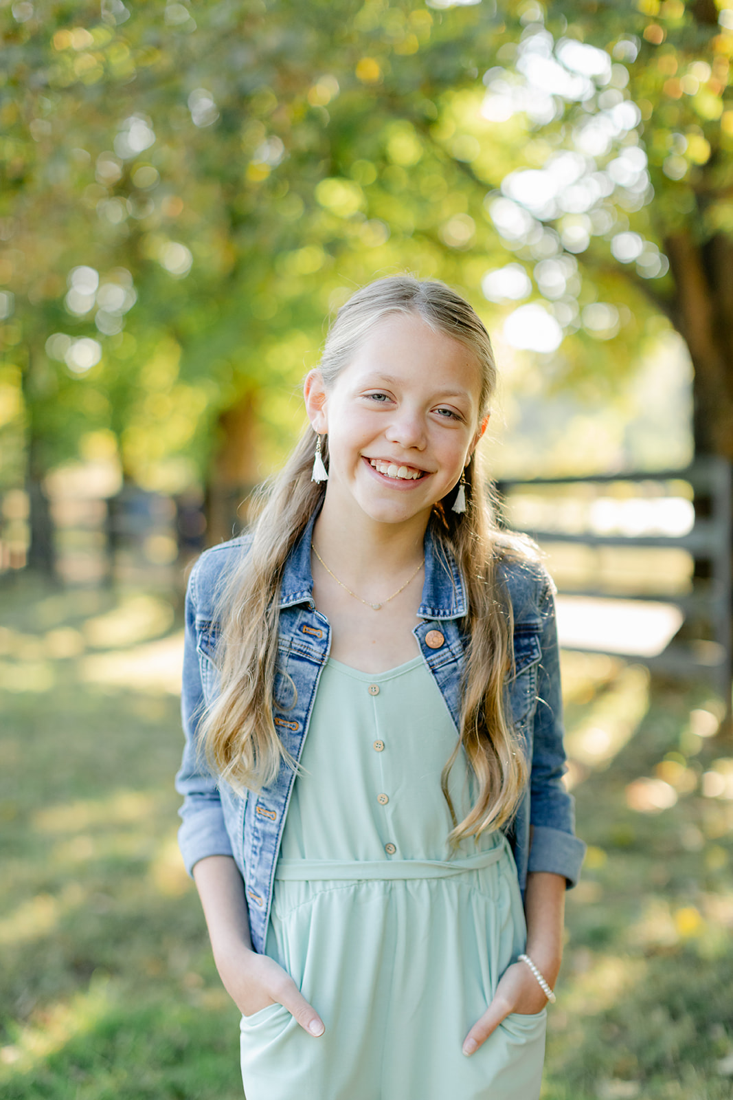 tween (teenager) girl outdoor portrait 