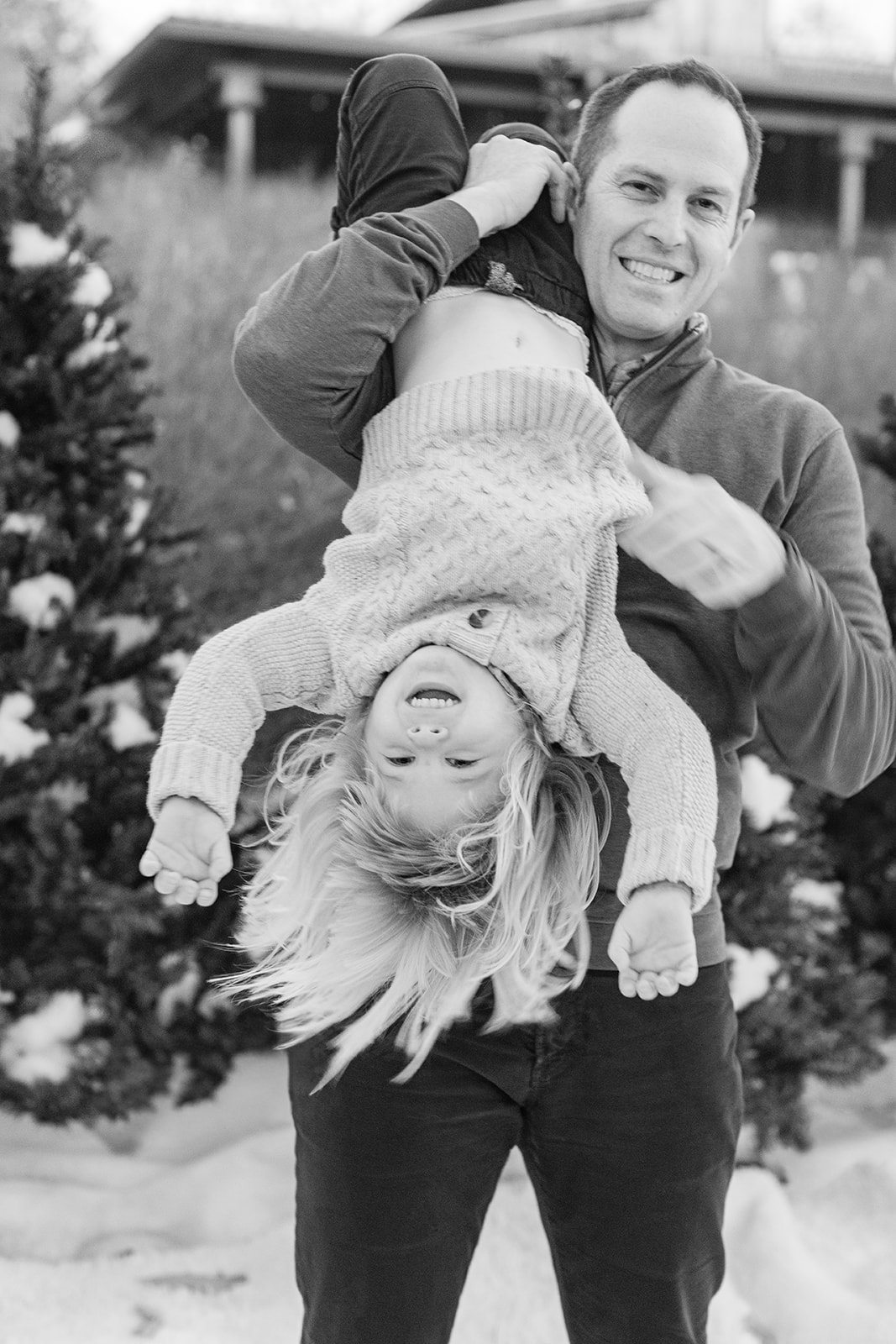 dad and son. christmas photo