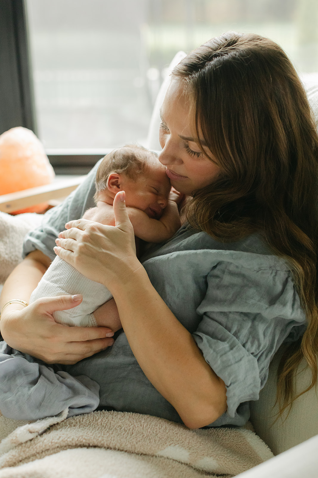 mama and newborn baby