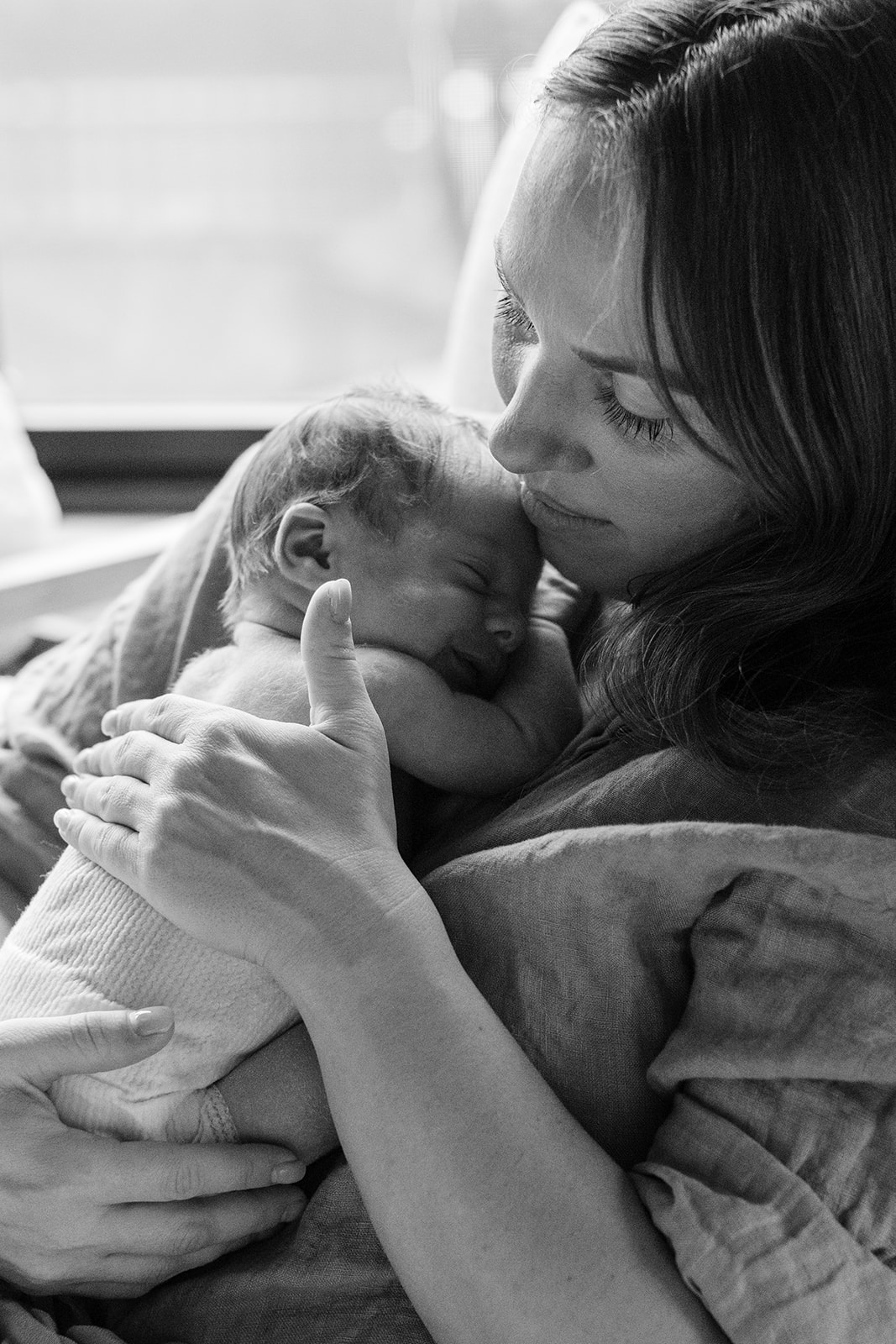 mama and newborn baby