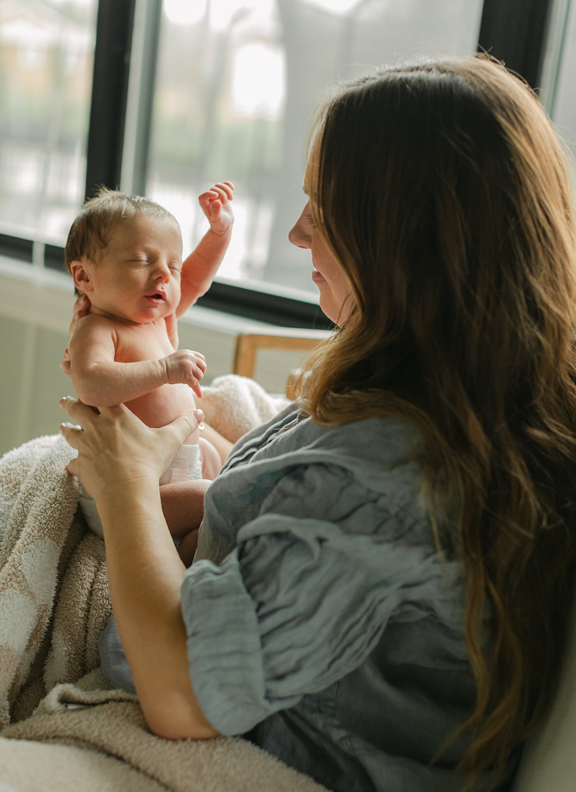 mama and newborn baby