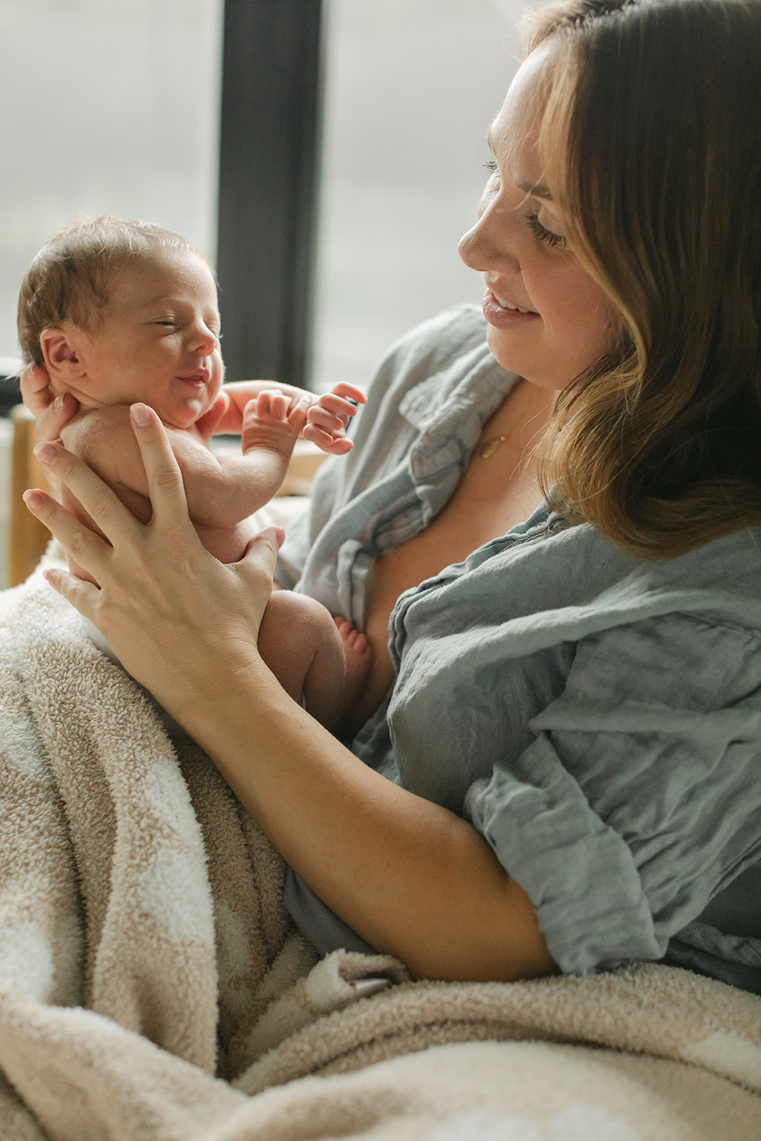 mama and newborn baby