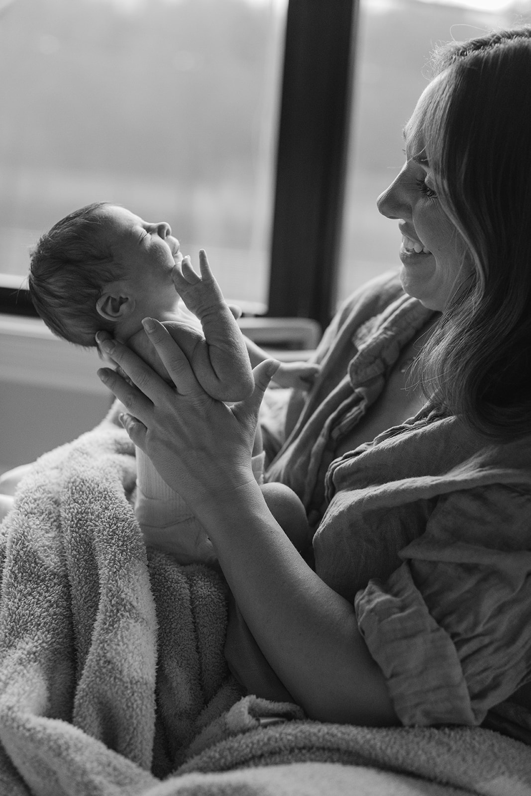 mama and newborn baby