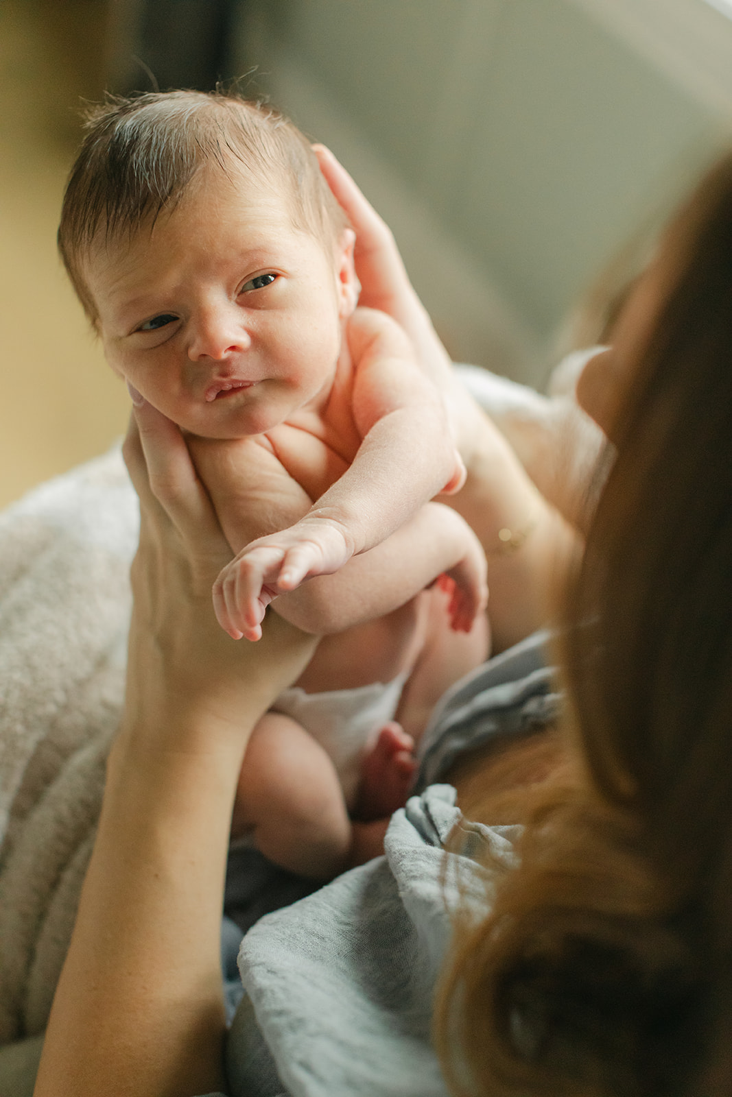 mama and newborn baby