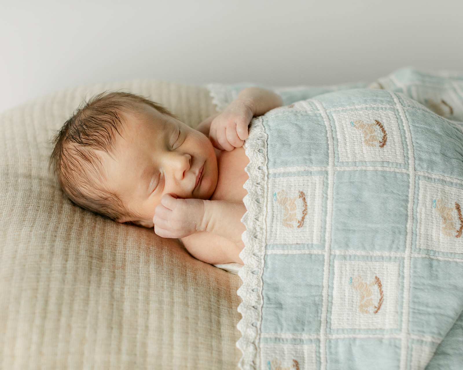 sleeping newborn baby