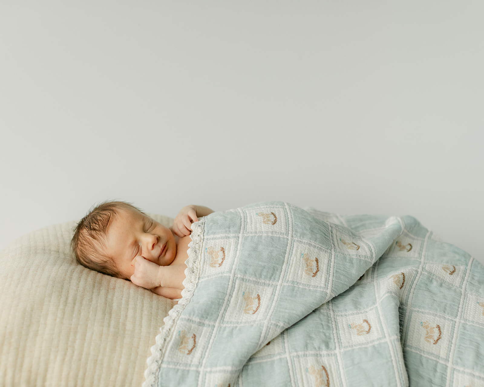 sleeping newborn baby