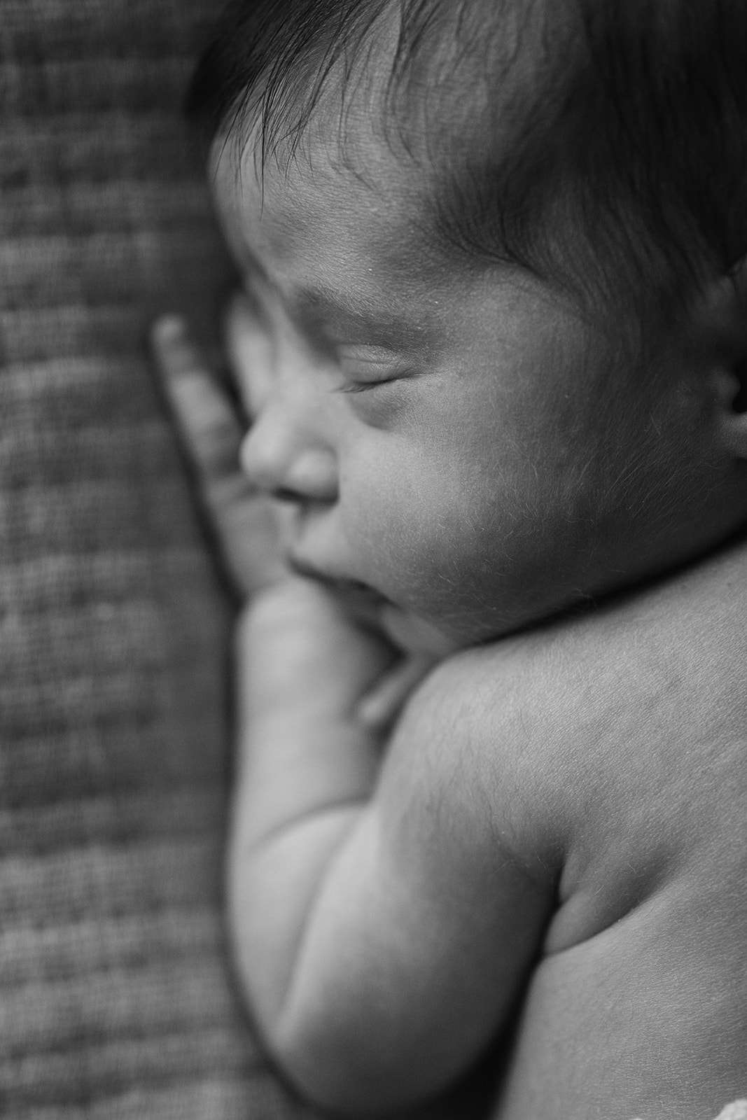 sleeping newborn baby
