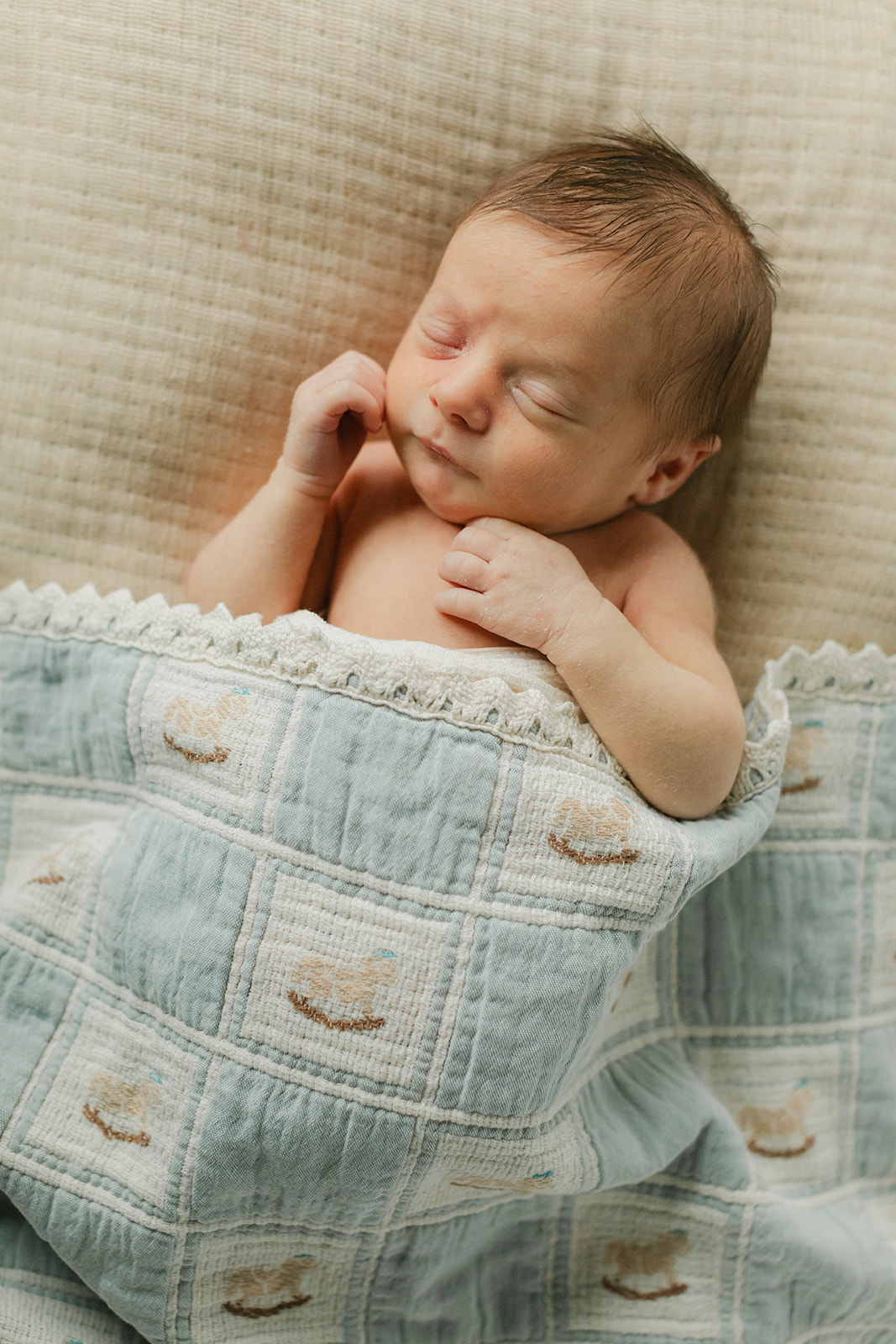 sleeping newborn baby