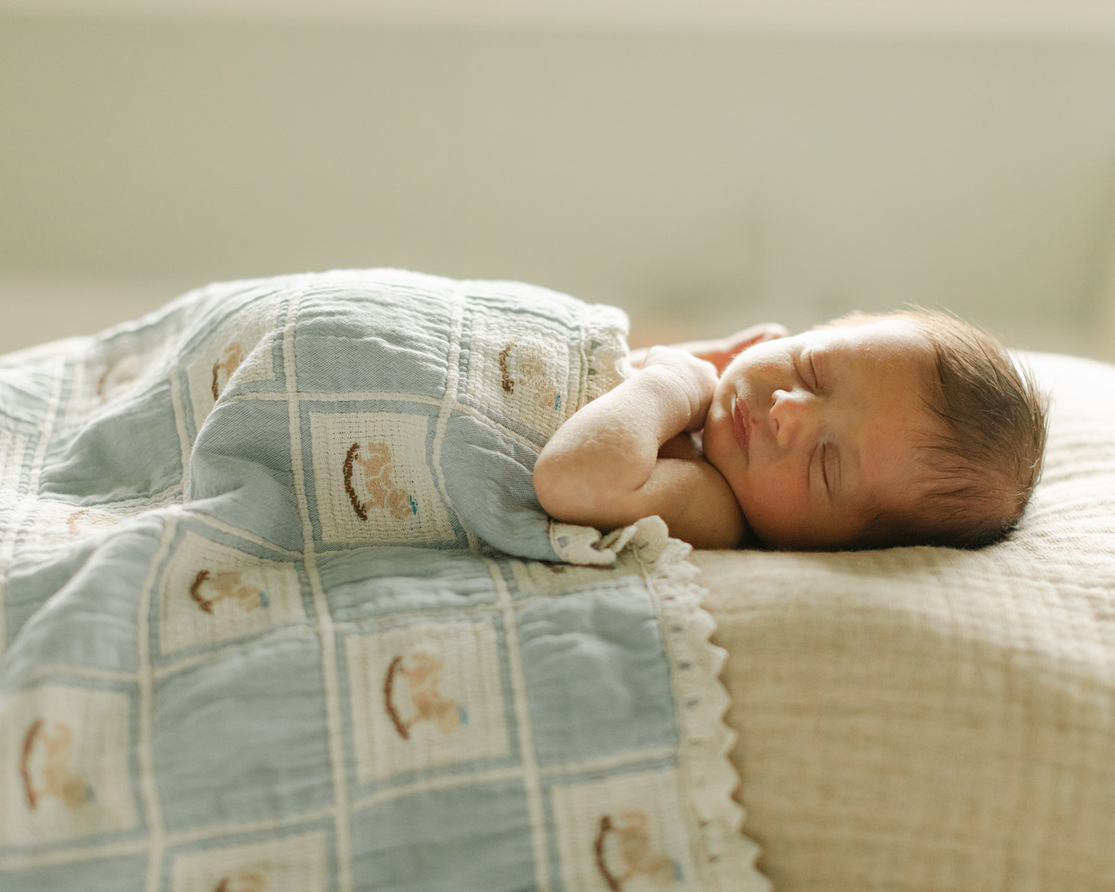 sleeping newborn baby