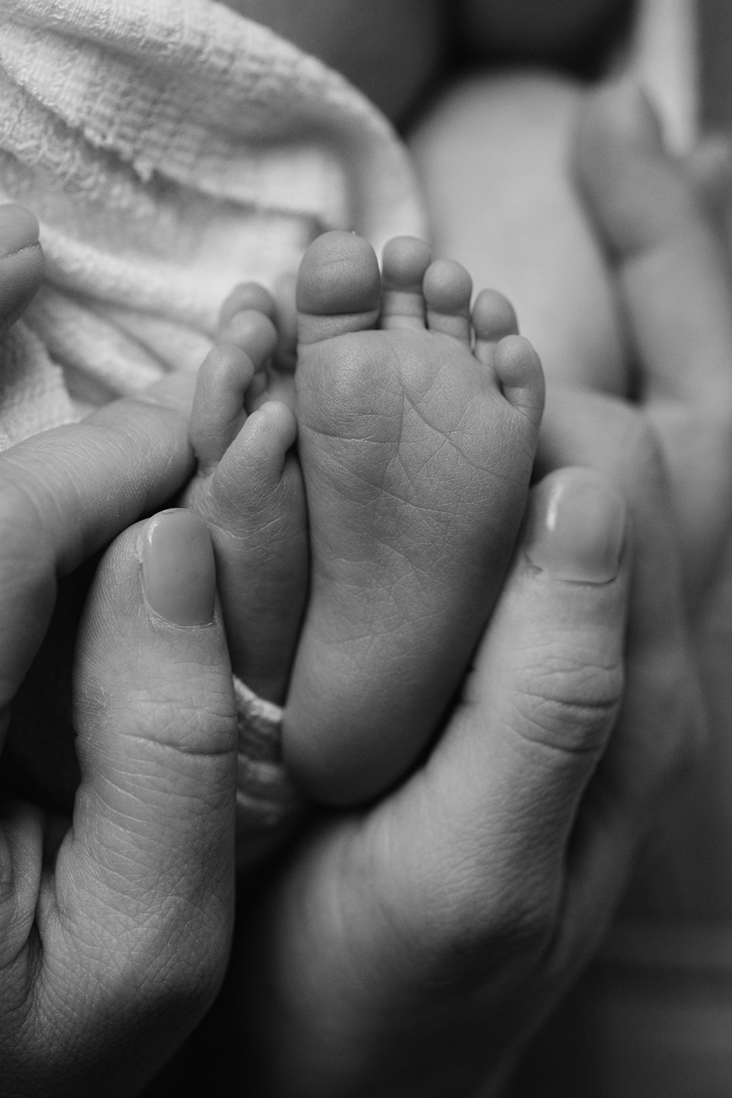 sleeping newborn baby