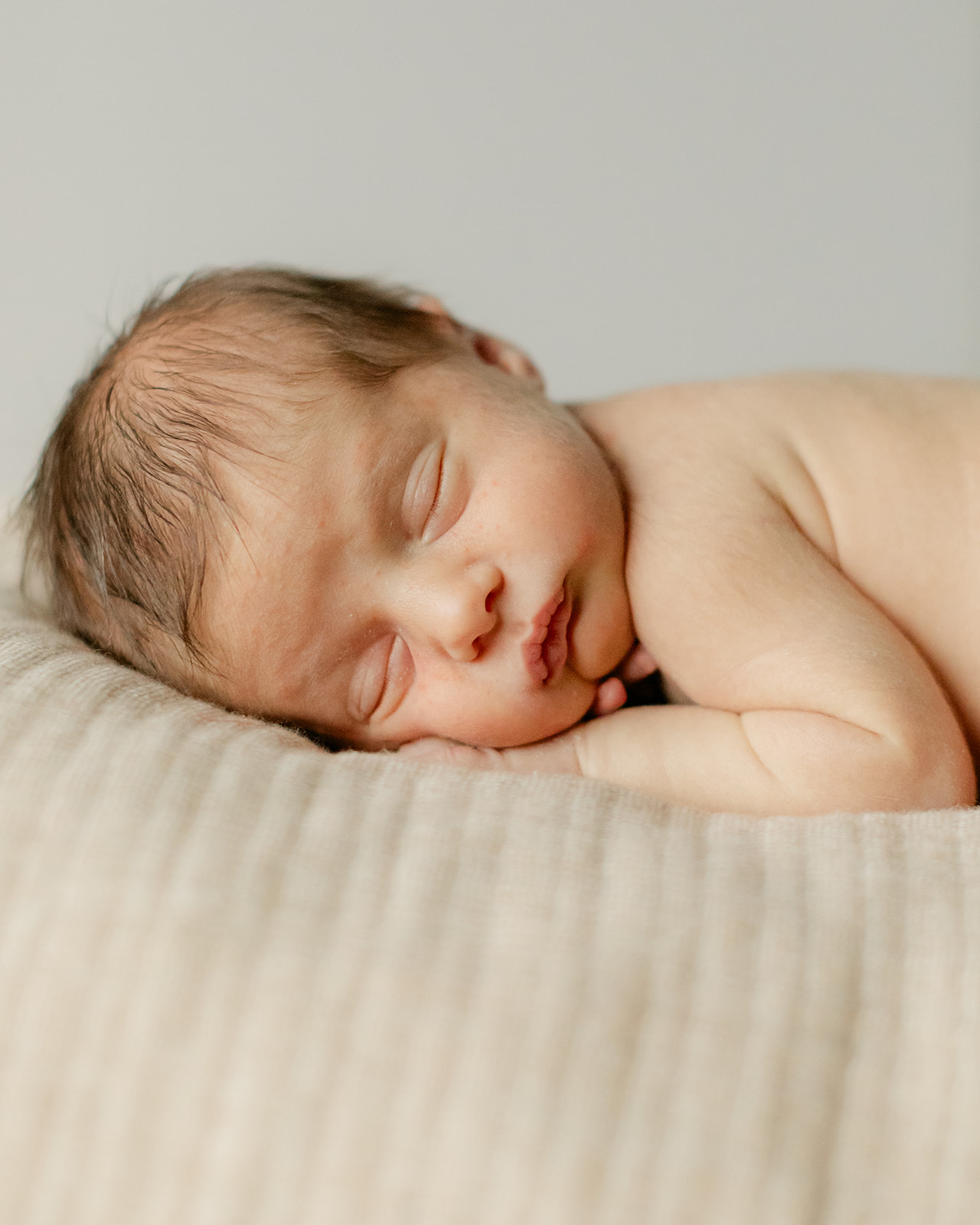 sleeping newborn baby