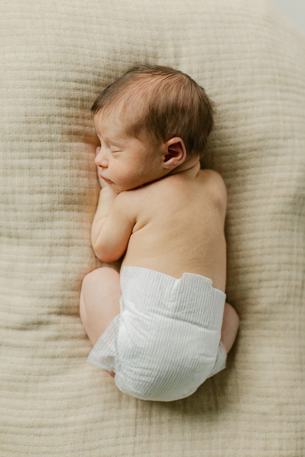 sleeping newborn baby