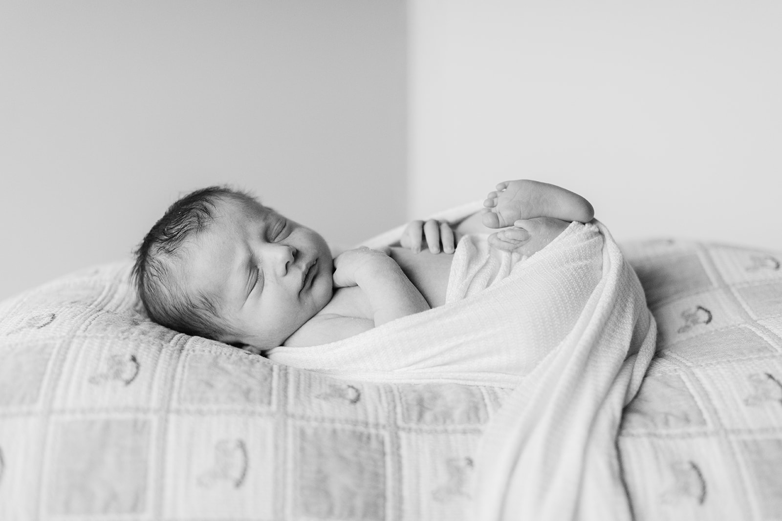 sleeping newborn baby