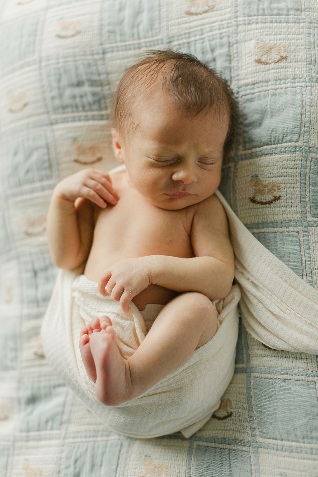 sleeping newborn baby