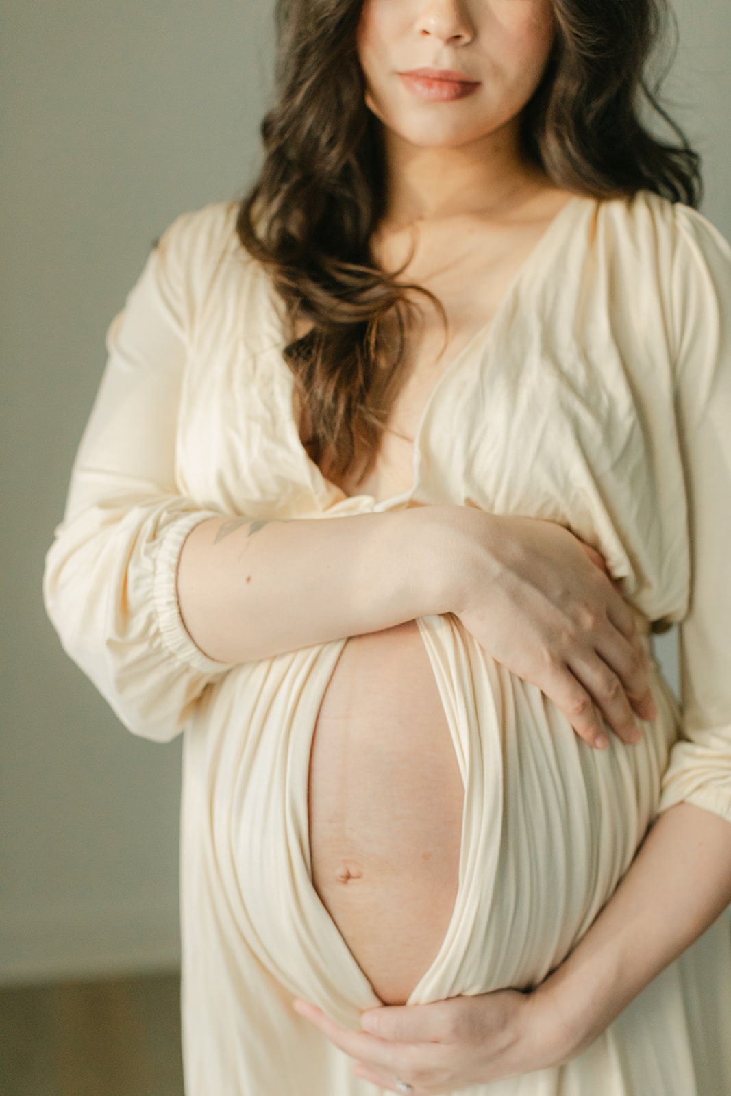 studio maternity session