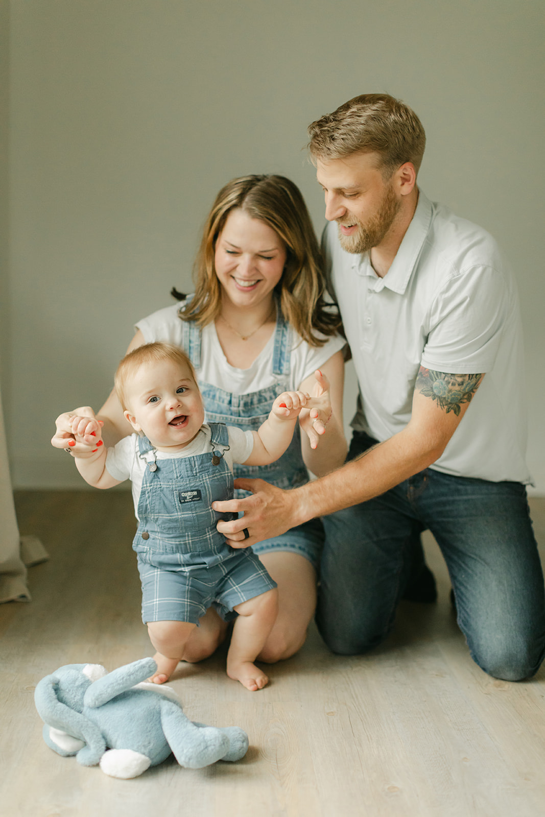 family photo during milestone session