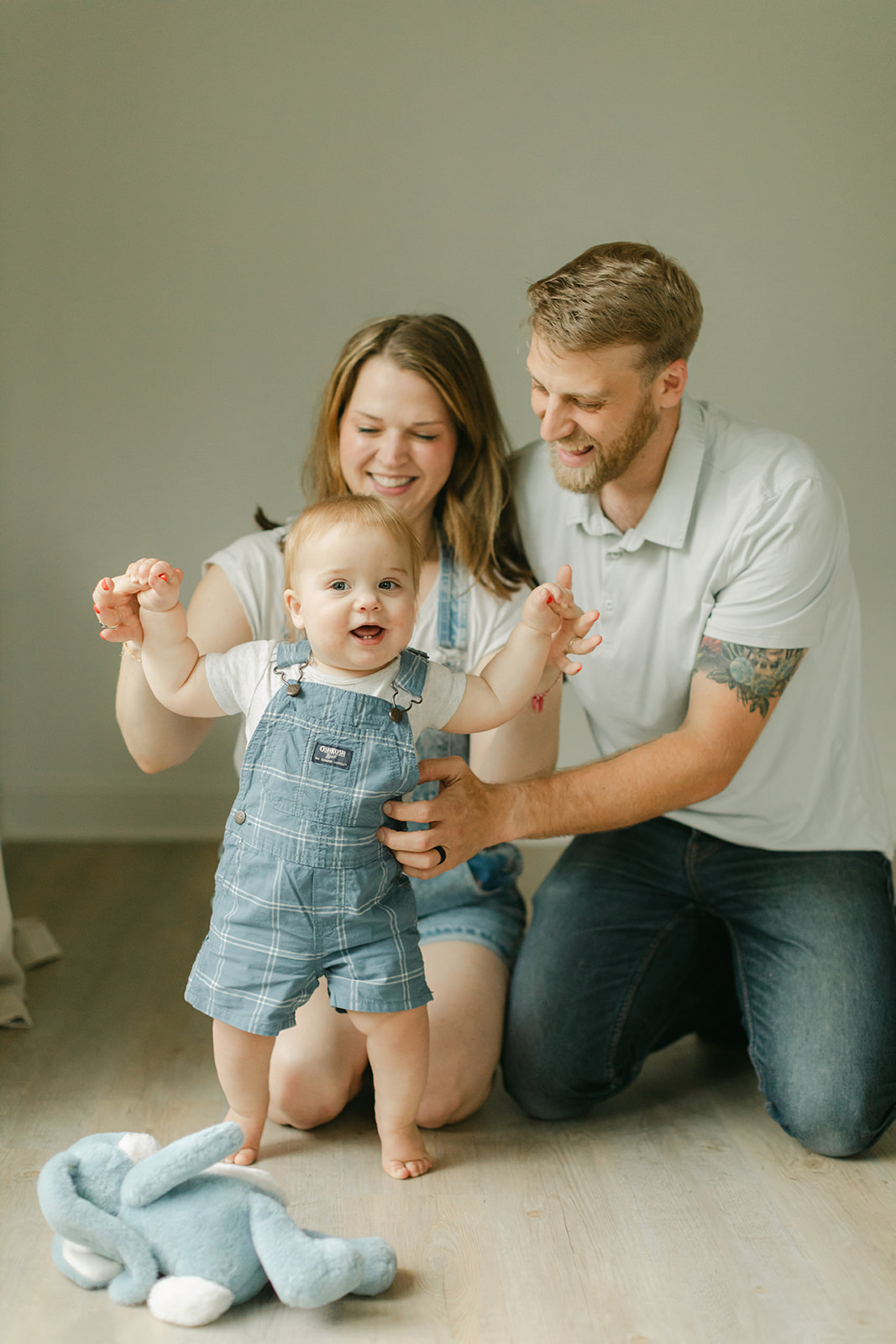 family photo during milestone session