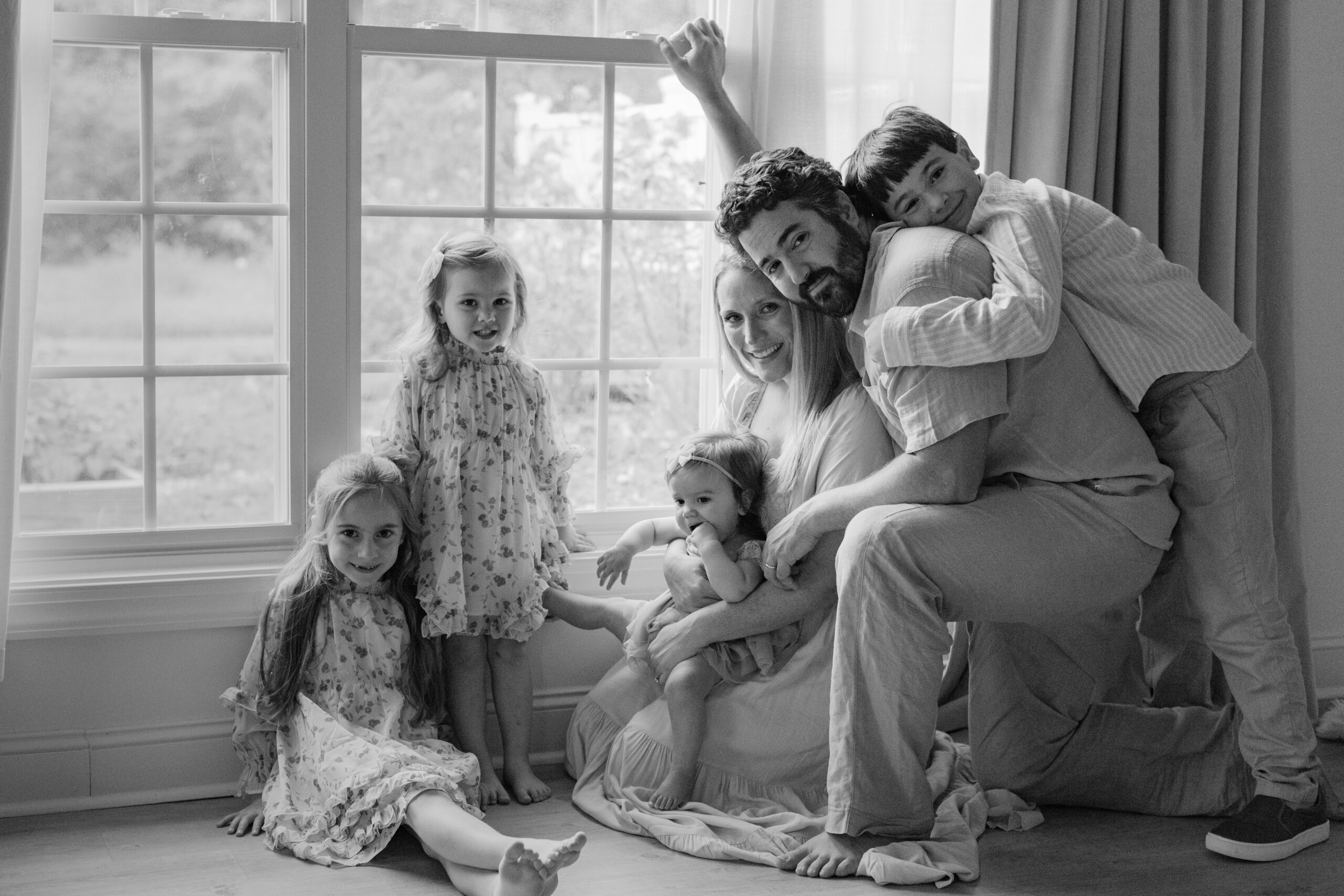 family photo in studio