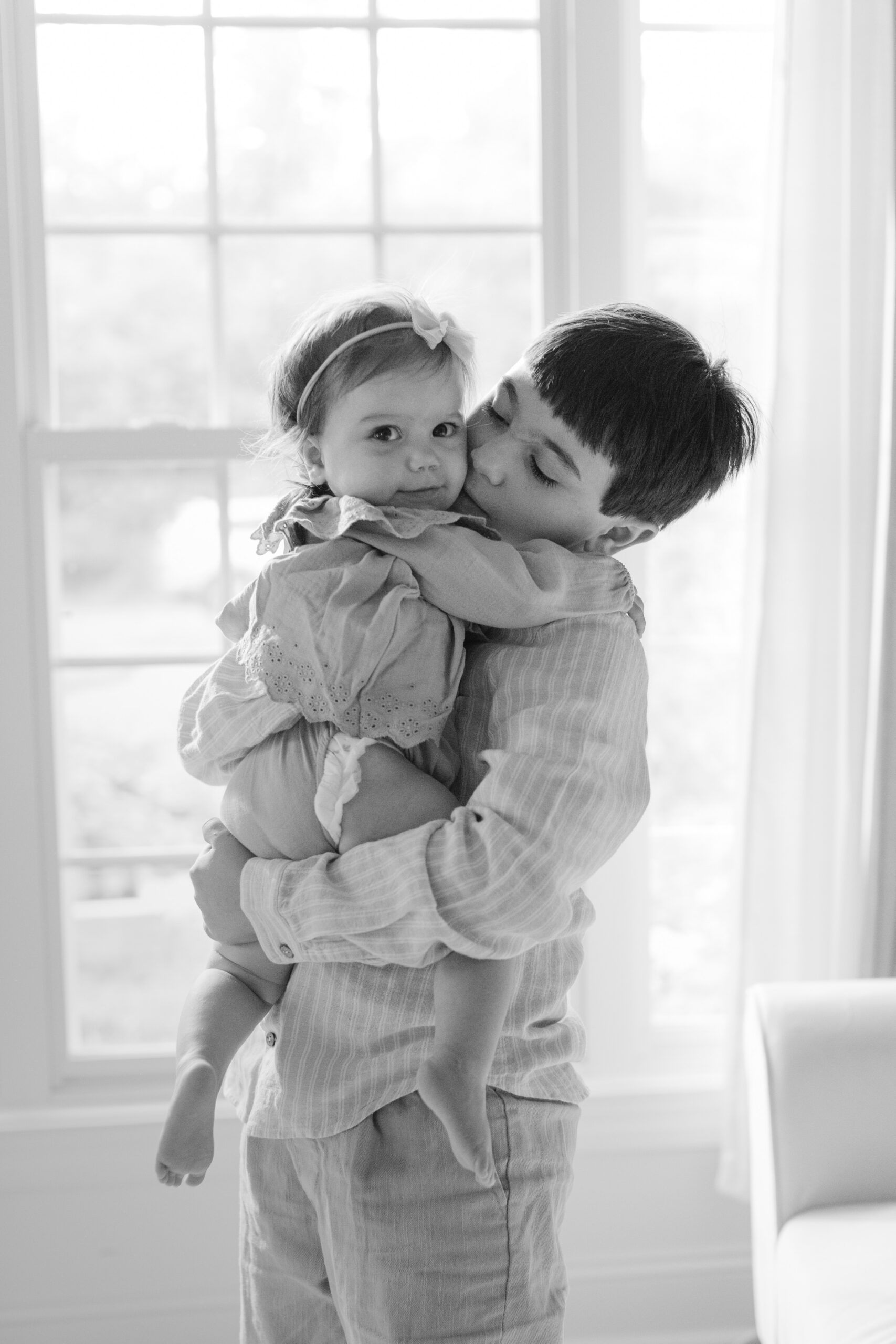 brother and baby sister