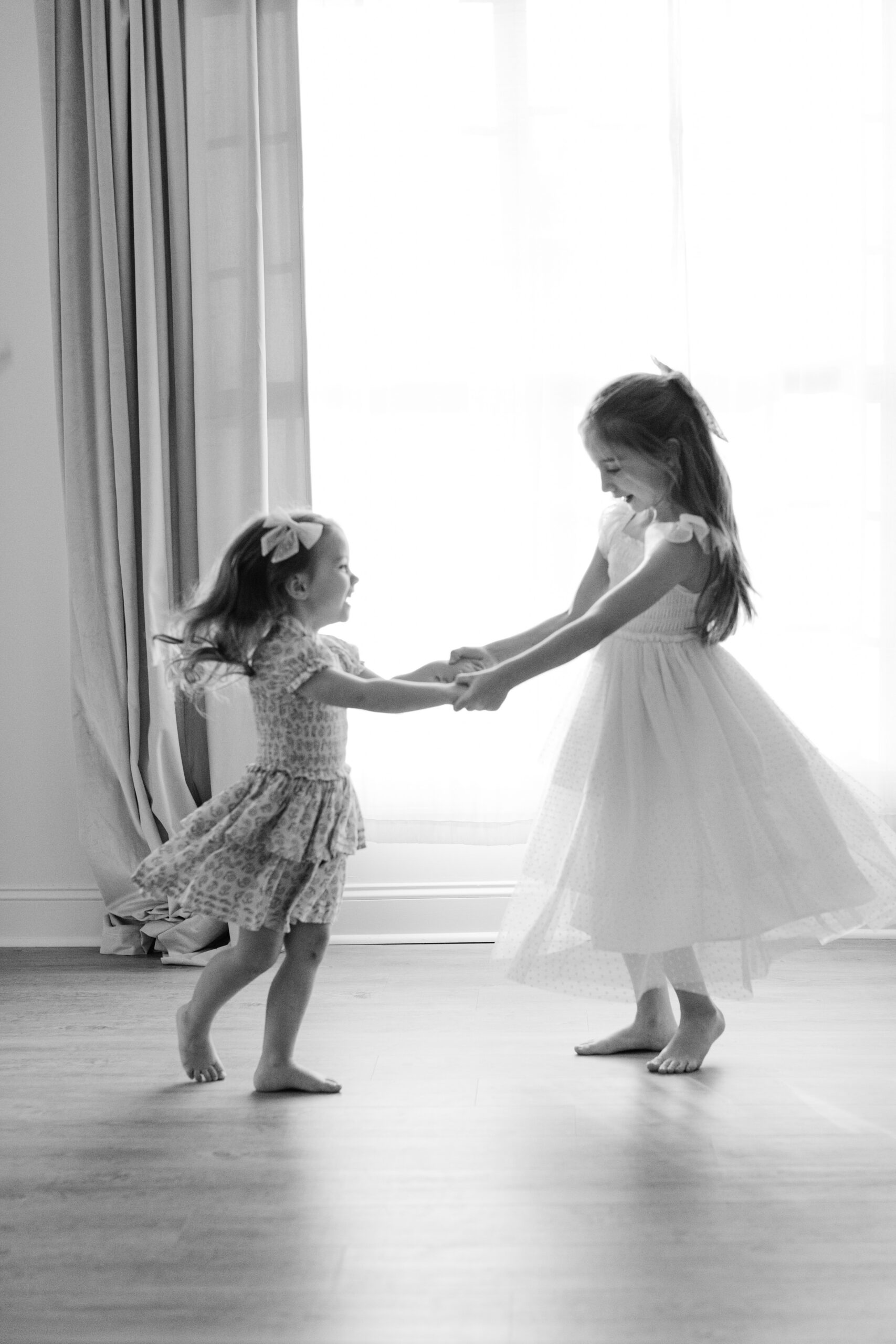 sisters playing together