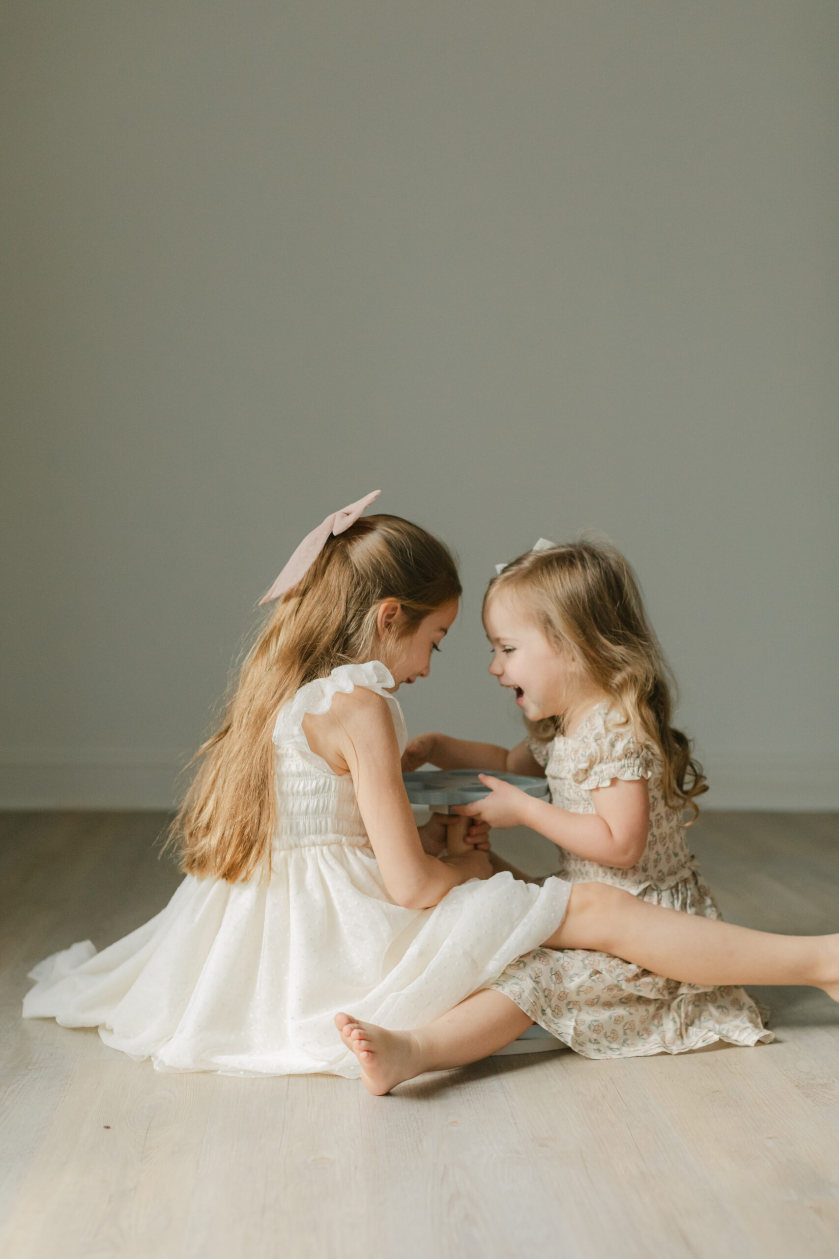 sisters playing together