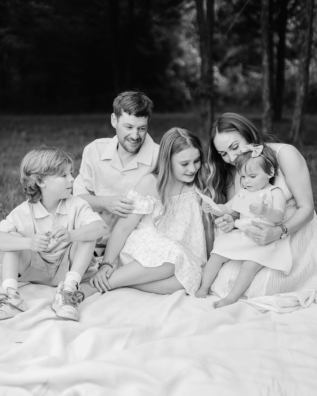family photo and baby announcement 