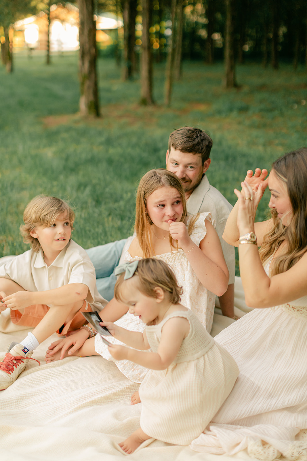 family photo and baby announcement 