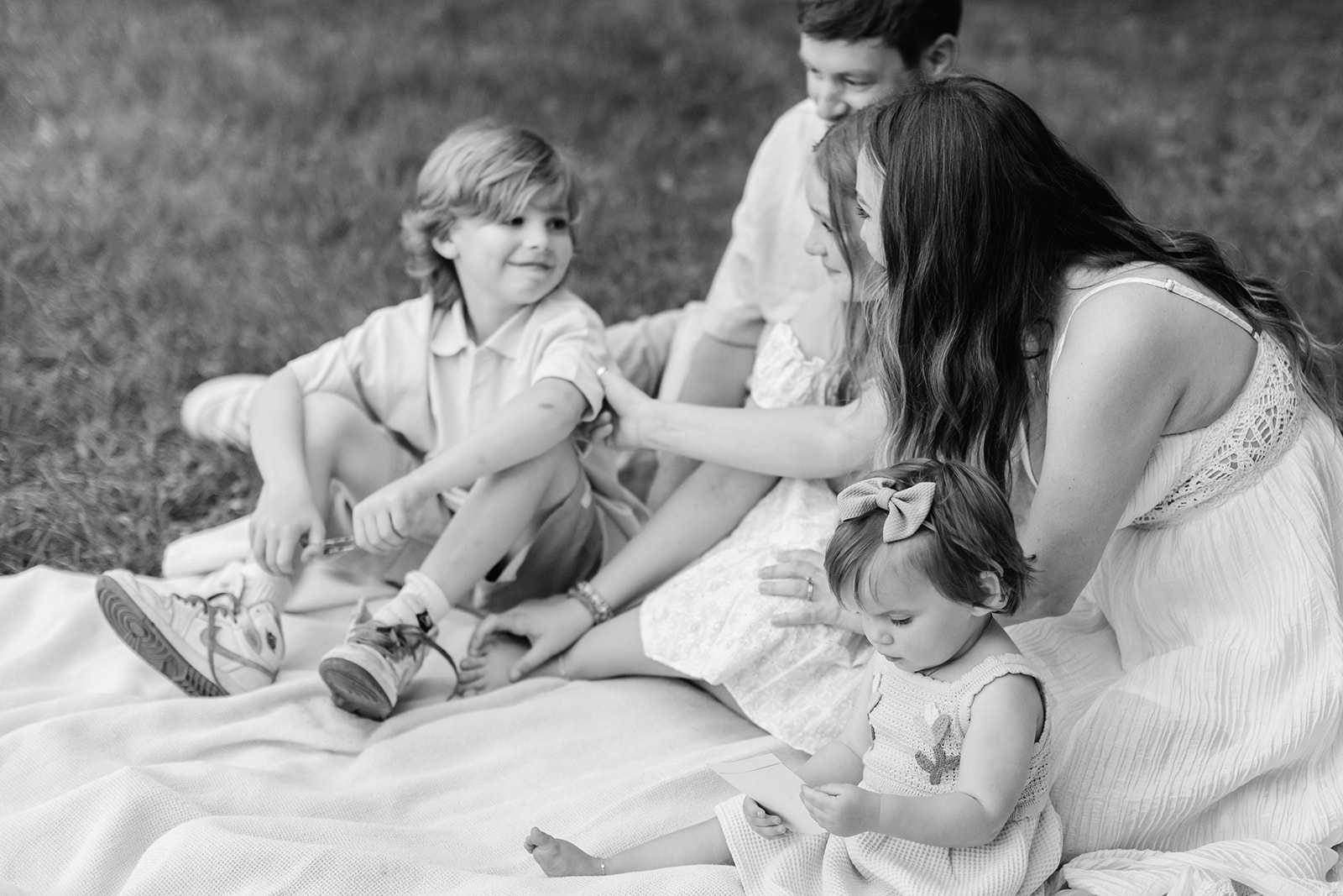 family photo and baby announcement 