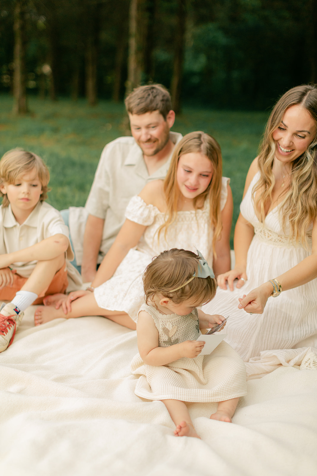 family photo and baby announcement 