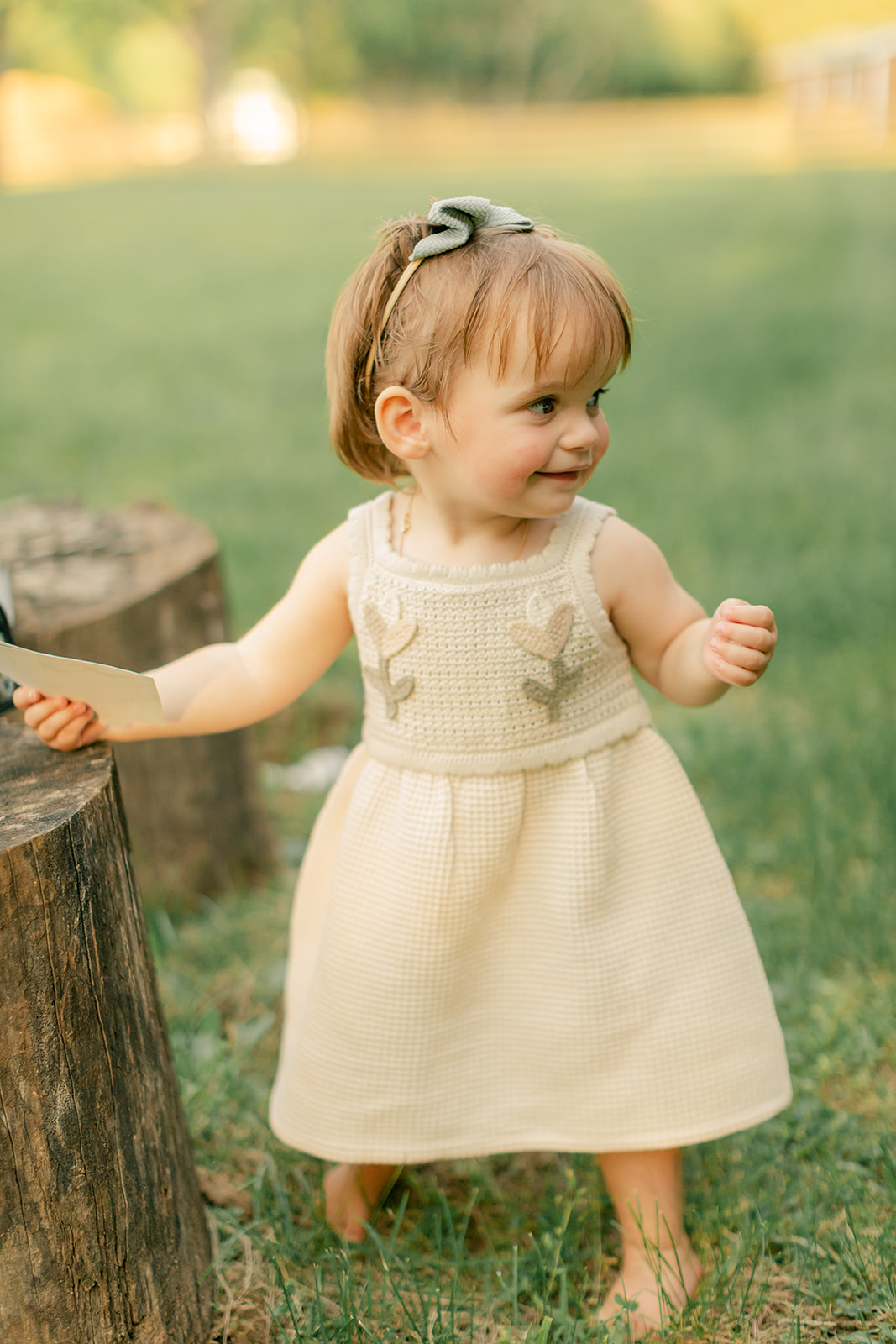 baby girl outdoors