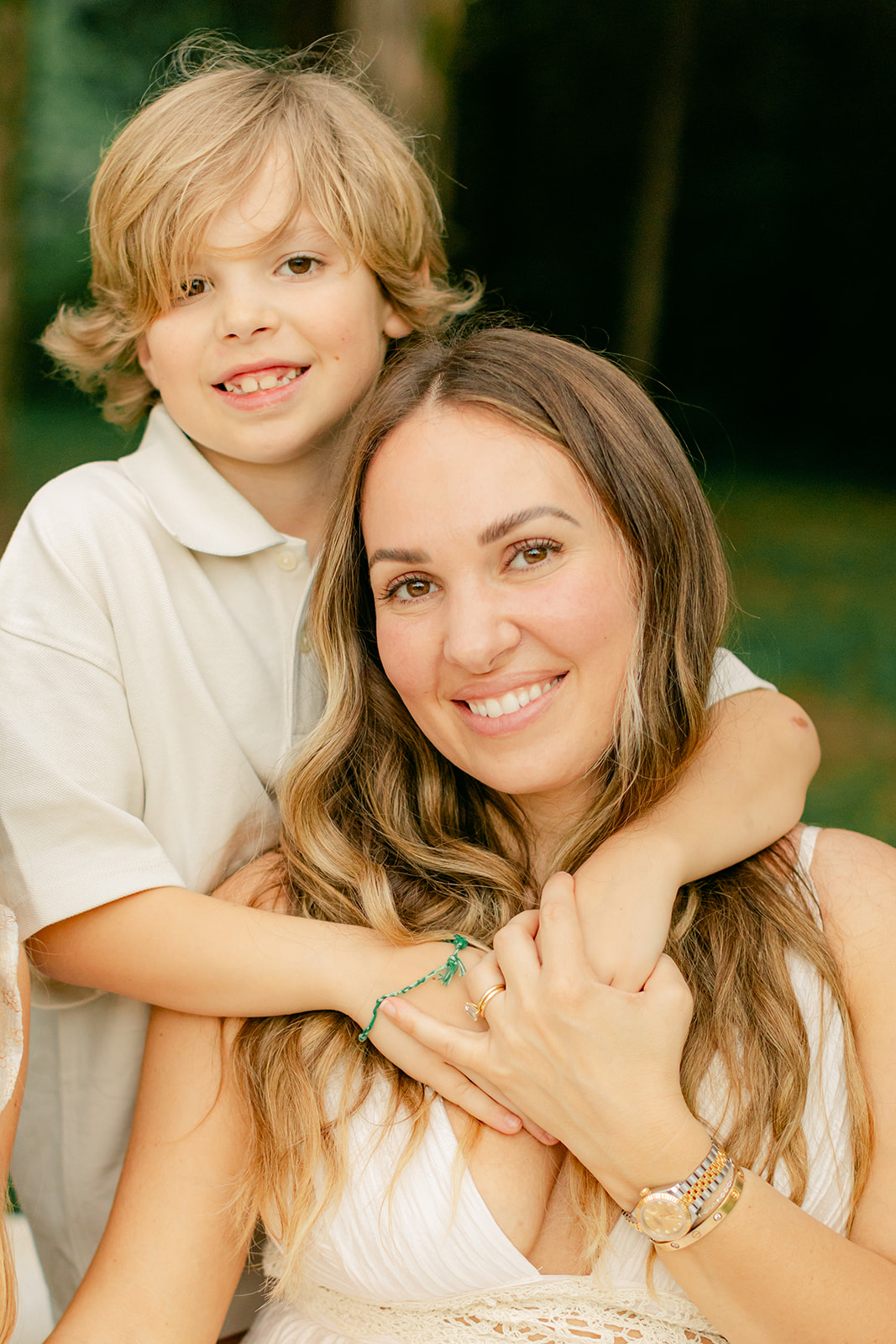 mom and son
