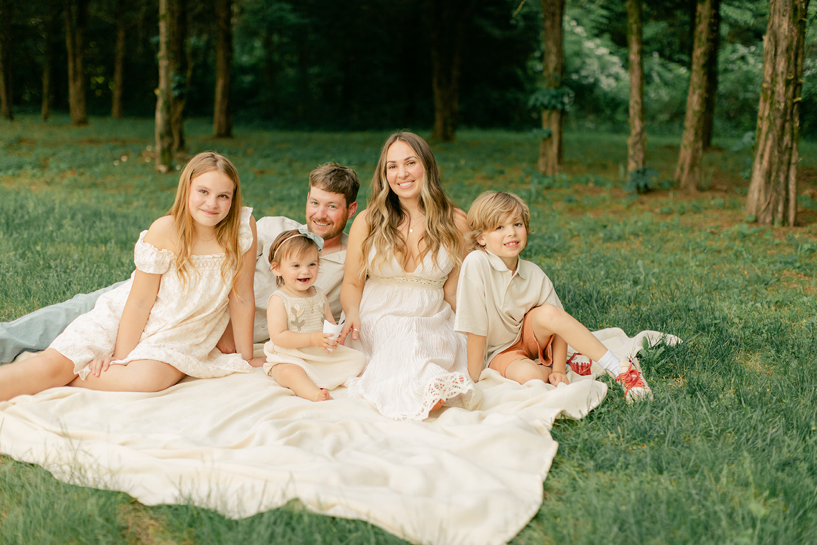 family photo and baby announcement 
