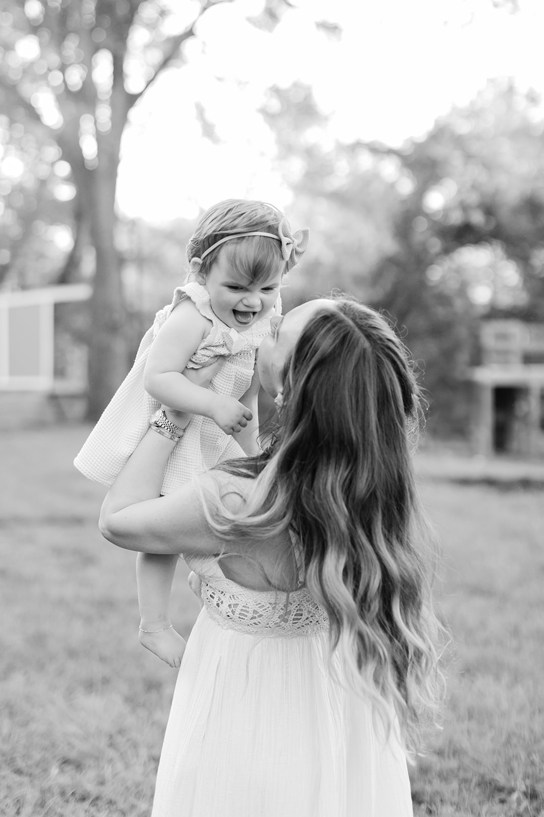 mom and baby girl