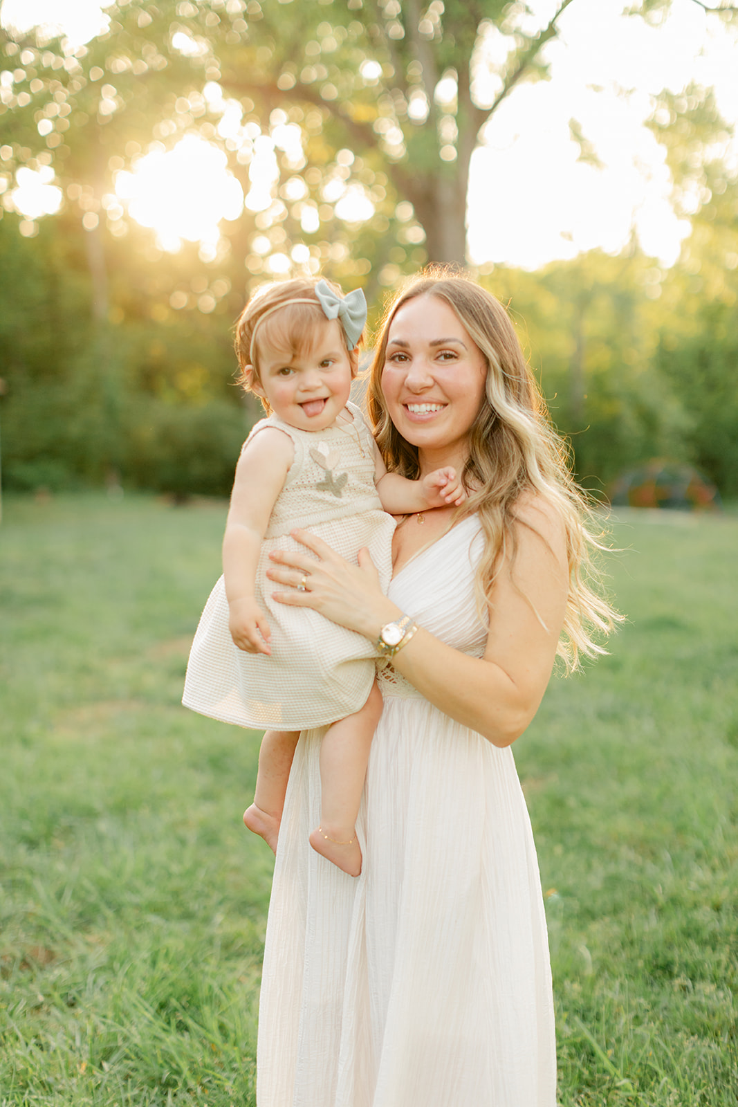mom and baby girl