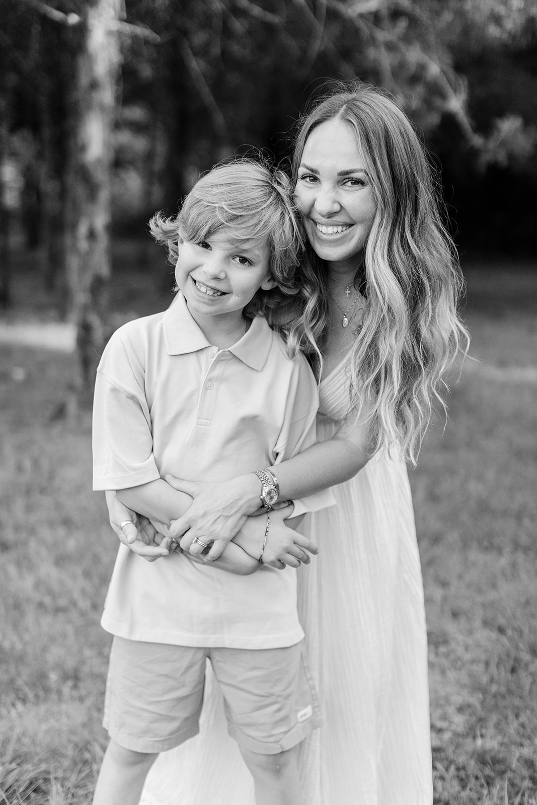 mom and son