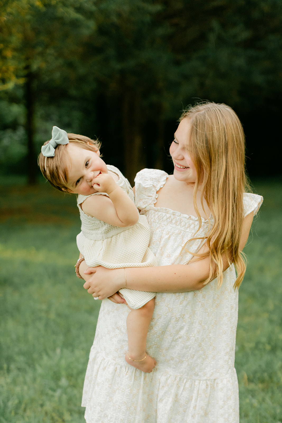 big sister and baby sister